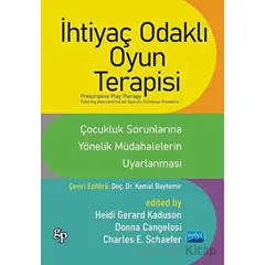 İhtiyaç Odaklı Oyun Terapisi - Kolektif - Nobel Akademik Yayıncılık