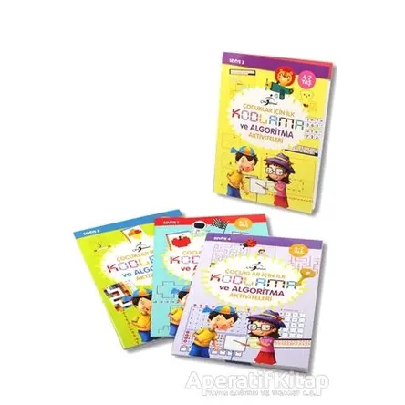 Çocuklar İçin İlk Kodlama ve Algoritma Aktiviteleri - 4 Kitap Set - Kolektif - Çocuk Gezegeni