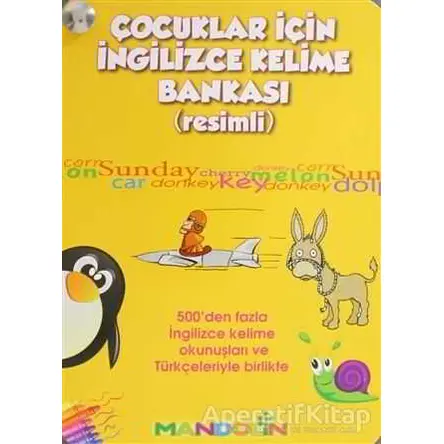 Çocuklar İçin İngilizce Kelime Bankası (Resimli) - Tansel Mumcu - Mandolin Yayınları