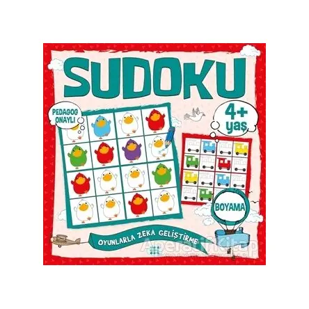 Çocuklar İçin Sudoku Boyama (4+ Yaş) - Kolektif - Dokuz Çocuk