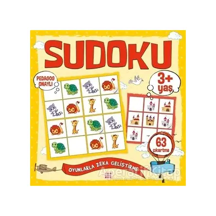 Çocuklar İçin Sudoku Çıkartmalı (3+ Yaş) - Kolektif - Dokuz Çocuk