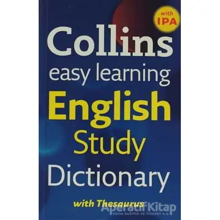 Collins Easy Learning English Study Dictionary with Thesaurus - Kolektif - Collins Yayınları