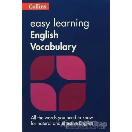 Collins Easy Learning English Vocabulary - Kolektif - Collins Yayınları