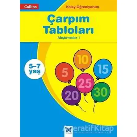 Collins Kolay Öğreniyorum - Çarpım Tabloları Alıştırmalar 1 (5-7 Yaş)