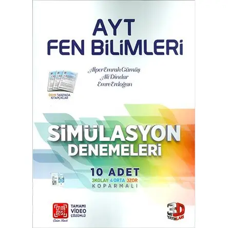 Çözüm AYT 3D Fen Bilimleri Video Çözümlü Simülasyon Denemeler