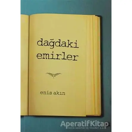 Dağdaki Emirler - Enis Akın - Pan Yayıncılık