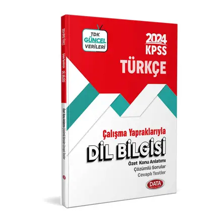 Data 2024 KPSS Çalışma Yapraklarıyla Dil Bilgisi