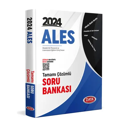 2024 ALES Tamamı Çözümlü Soru Bankası Data Yayınları