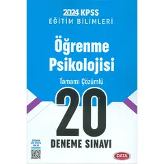 2024 KPSS Öğrenme Psikolojisi 20 Deneme Sınavı Data Yayınları