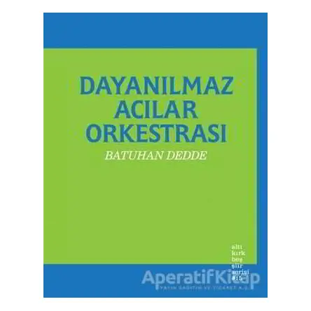 Dayanılmaz Acılar Orkestrası - Batuhan Dedde - Altıkırkbeş Yayınları