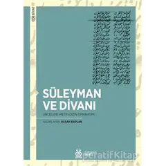 Süleyman ve Divanı - Hasan Kaplan - DBY Yayınları