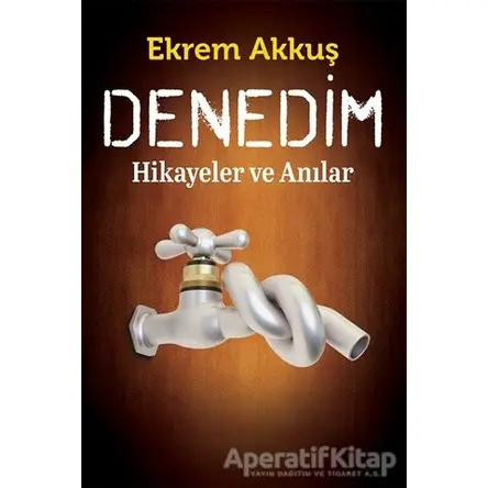 Denedim - Ekrem Akkuş - Cinius Yayınları