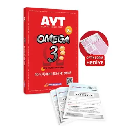 Deneme Zamanı AYT Omega 3 Deneme PDF Çözümlü Deneme Sınavı