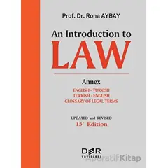 An Introduction To Law - Rona Aybay - Der Yayınları