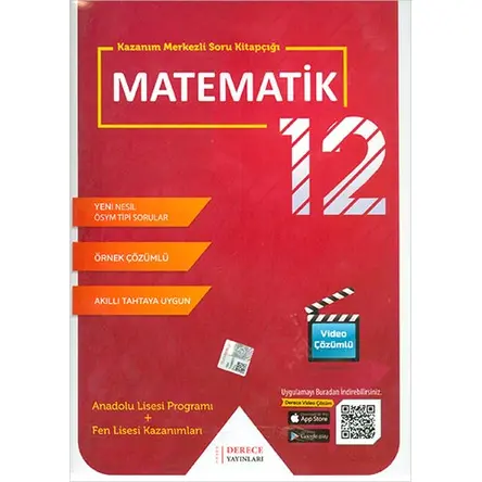 Derece 12.Sınıf Matematik Kazanım Merkezli Soru Kitapçığı