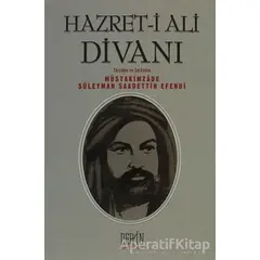Hazret-i Ali Divanı - Müstakimzade Süleyman Saadettin Efendi - Derin Yayınları