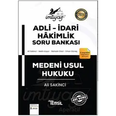 İmtiyaz Adli - İdari Hakimlik Medeni Usul Hukuku Soru Bankası - Ali Sakinci - Temsil Kitap