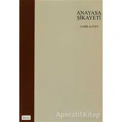 Anayasa Şikayeti - Cabir Aliyev - Beta Yayınevi