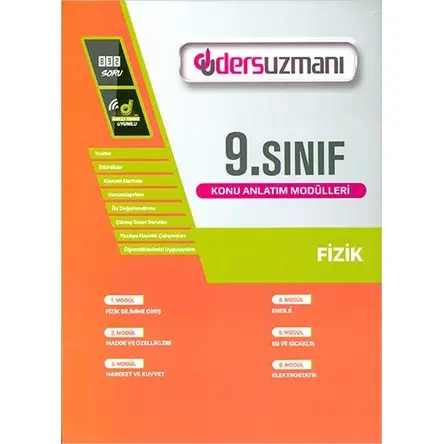 9. Sınıf 2022 Fizik Ders Uzmanı Fasükülleri - Kolektif - Ders Uzmanı Yayınları