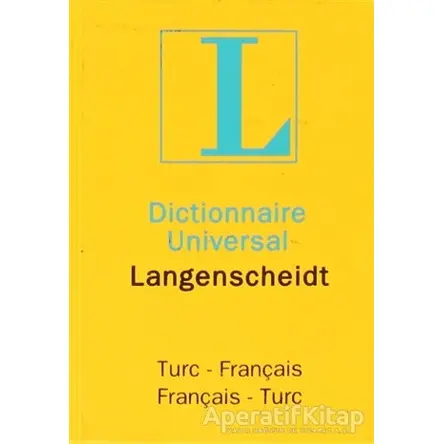 Dictionnaire Universal Langenscheidt Turc - Français / Français - Turc