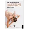 Yeni Başlayanlar İçin Masaj Teknikleri ve Uygulamaları - M. Arda Turhan - Dorlion Yayınları