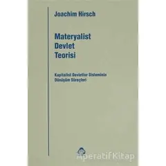 Materyalist Devlet Teorisi - Joachim Hirsch - Alan Yayıncılık