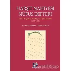 Harşıt Nahiyesi Nüfus Defteri - Sezai Balcı - Arı Sanat Yayınevi