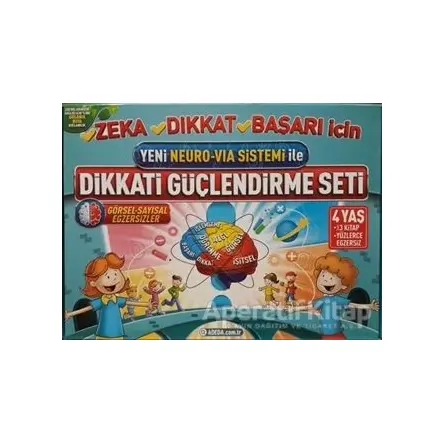 Dikkat Güçlendirme Seti Neuro-Via Sistemi (4 Yaş) - Osman Abalı - Adeda Yayınları