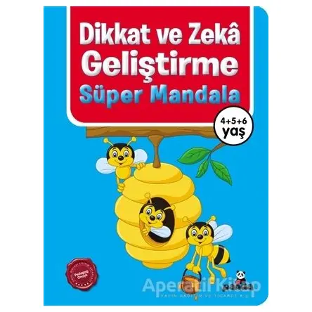 Dikkat ve Zeka Geliştirme - Süper Mandala - Kolektif - Beyaz Panda Yayınları