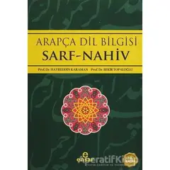 Arapça Dilbilgisi Sarf -Nahiv - Bekir Topaloğlu - Ensar Neşriyat