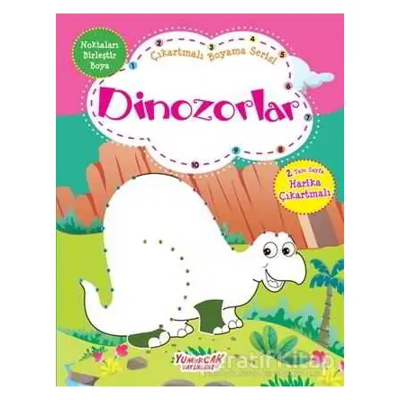 Dinozorlar - Çıkartmalı Boyama Serisi - Kolektif - Yumurcak Yayınları