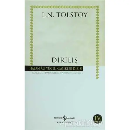 Diriliş - Lev Nikolayeviç Tolstoy - İş Bankası Kültür Yayınları