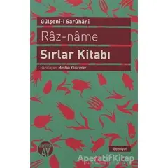 Raz-name - Sırlar Kitabı - Gülşenı-i Saruhanı - Büyüyen Ay Yayınları