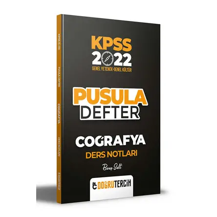 Doğru Tercih 2022 KPSS Coğrafya Pusula Defter Ders Notları