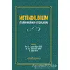 Metindilbilim - Şekip Aktay - Doğu Kitabevi