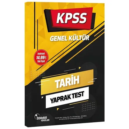 Doktrin 2022 KPSS Tarih Yaprak Test