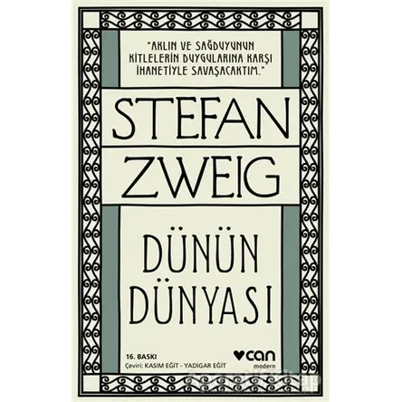 Dünün Dünyası - Stefan Zweig - Can Yayınları