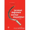 Tarımsal Değişimin Sınıfsal Dinamikleri - Henry Bernstein - Yordam Kitap