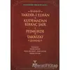 Takdir-i Elhan Kudemadan Birkaç Şair Pejmürde Takrizat - Recaizade Mahmut Ekrem - Umuttepe Yayınları