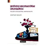 Çağdaş Yorumbilim Kuramları - Osman Bilen - Doğu Batı Yayınları