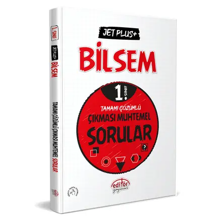 Editör 1.Sınıf BİLSEM Jet Plus Tamamı Çözümlü Çıkması Muhtemel Sorular