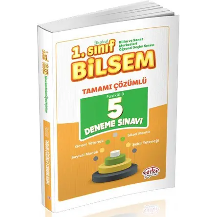 Editör 1.Sınıf Bilsem Tamamı Çözümlü 5 Deneme Sınavı