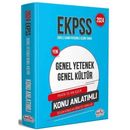 Editör 2024 EKPSS Konu Anlatımlı