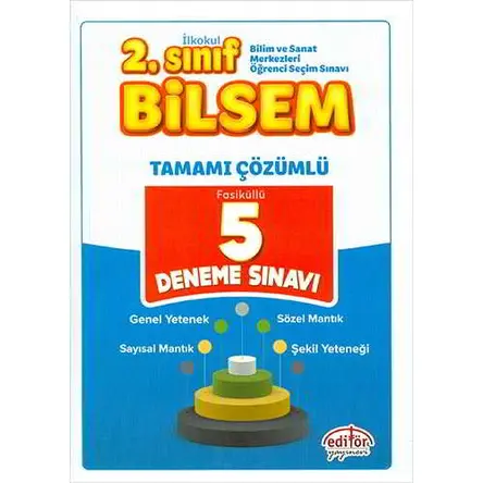 Editör 2.Sınıf Bilsem Çözümlü 5 Deneme Sınavı