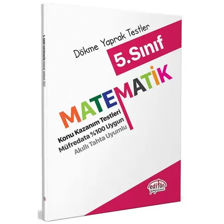 Editör 5. Sınıf Matematik Konu Kazanım Testleri