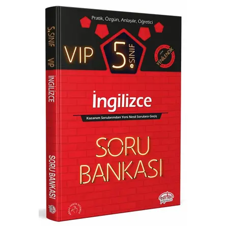 Editör 5. Sınıf VIP İngilizce Soru Bankası