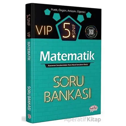 Editör 5. Sınıf VIP Matematik Soru Bankası