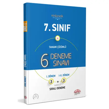 Editör 7.Sınıf 6 Fasiküllü Deneme Sınavı