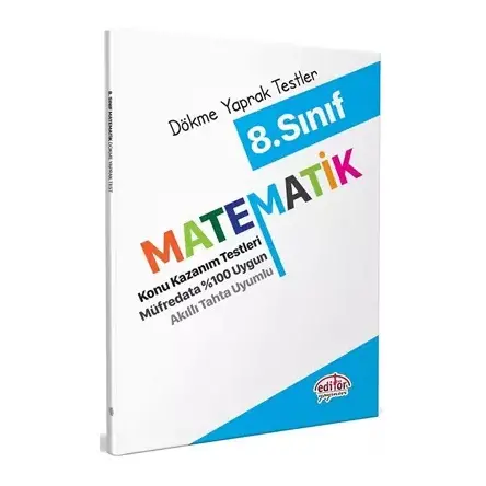 Editör 8. Sınıf Matematik Konu Kazanım Testleri