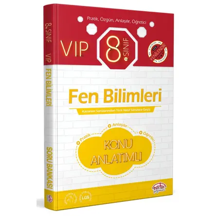 Editör 8. Sınıf VIP Fen Bilimleri Konu Anlatımlı